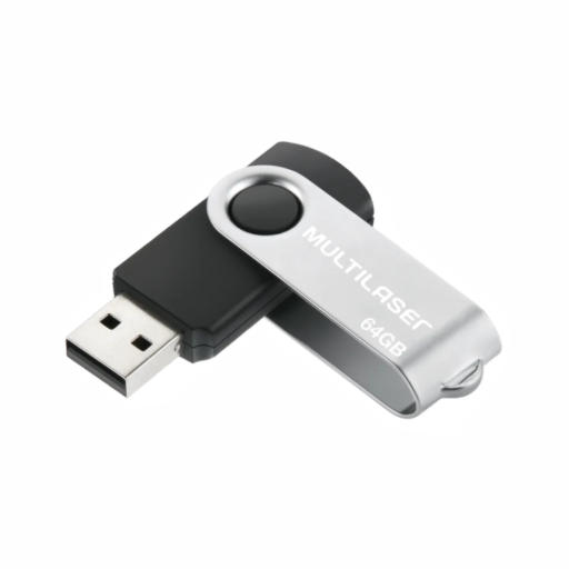 PENDRIVE TWIST PRETO 64GB
