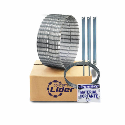 Concertina 30 cm simples + Kit Instalação