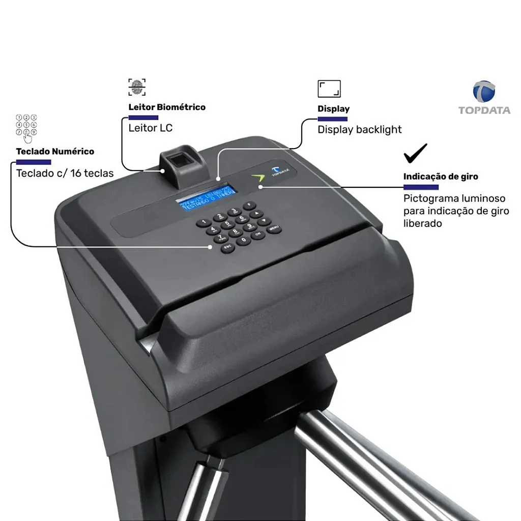 Catraca Fit 4 TopData - detalhe do produto